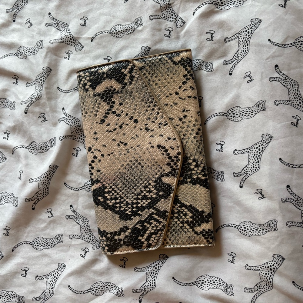 BB Dakota by Steve Madden Textured Animal Print Clutch